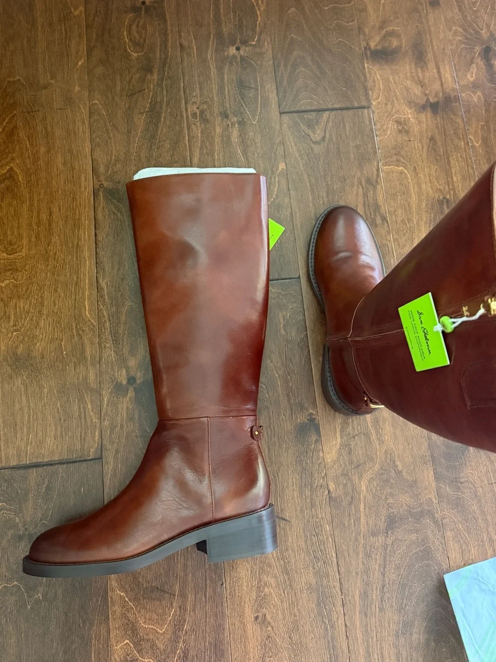 Sam Edelman Milla, Copper Leather Riding Boots